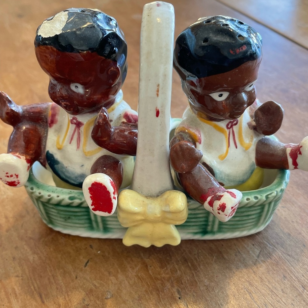 Vintage Americana African American Salt and Pepper